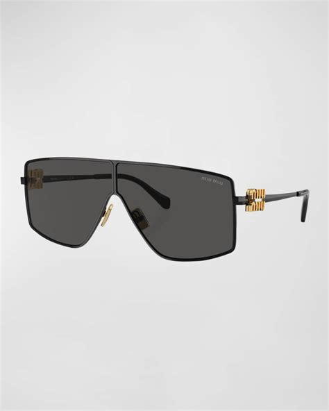 miu miu irregular shield sunglasses|Miu Miu glasses.